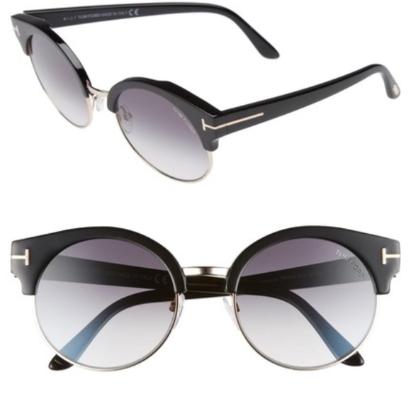 Tom Ford | Alissa 54mm Sunglasses | Black to Gray